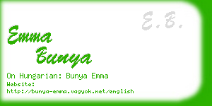 emma bunya business card